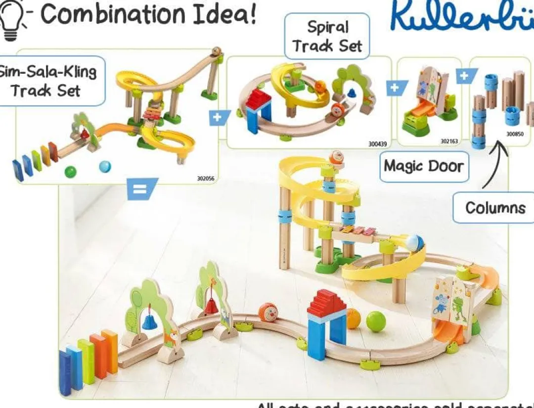 HABA Marble & Ball Runs|Wooden Toys < Kullerbu Spiral Starter Track Set
