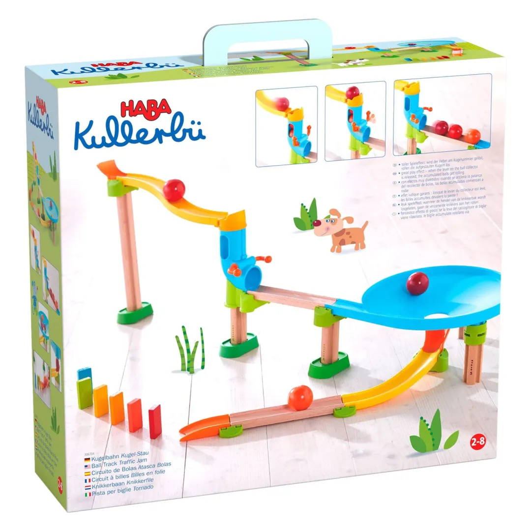 HABA Marble & Ball Runs|Wooden Toys < Kullerbu Traffic Jam Ball Track Set