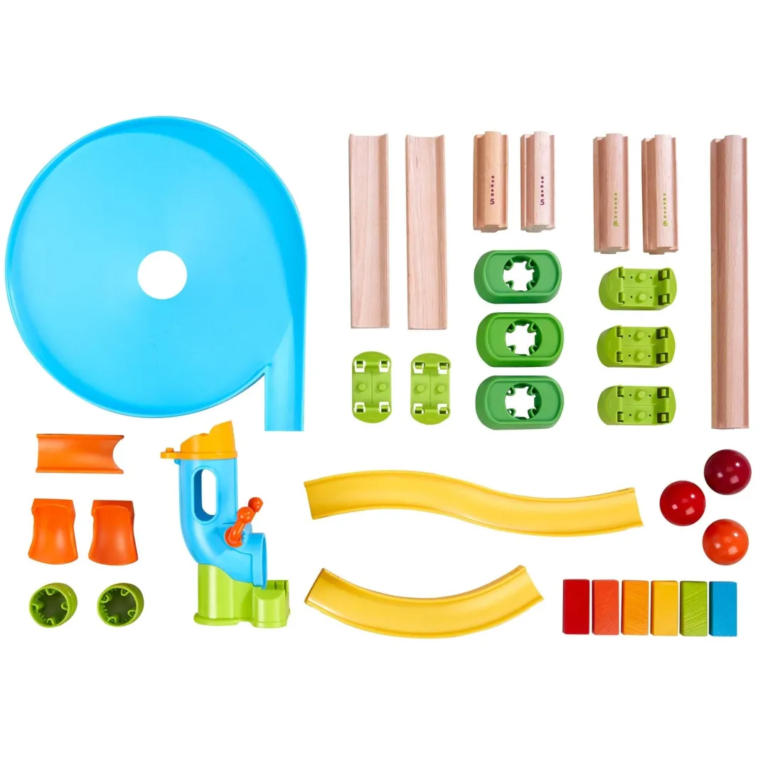 HABA Marble & Ball Runs|Wooden Toys < Kullerbu Traffic Jam Ball Track Set