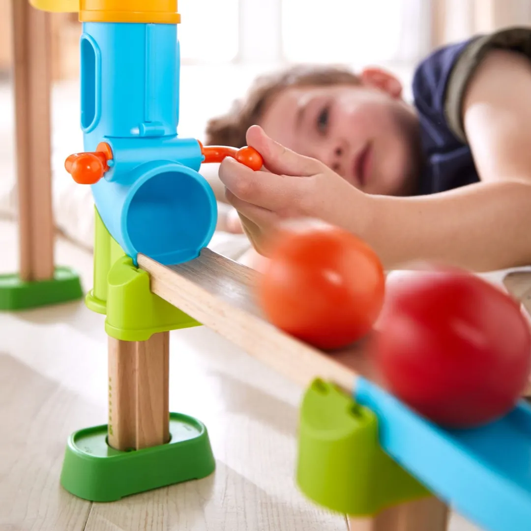 HABA Marble & Ball Runs|Wooden Toys < Kullerbu Traffic Jam Ball Track Set