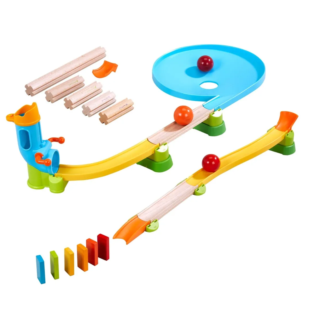HABA Marble & Ball Runs|Wooden Toys < Kullerbu Traffic Jam Ball Track Set