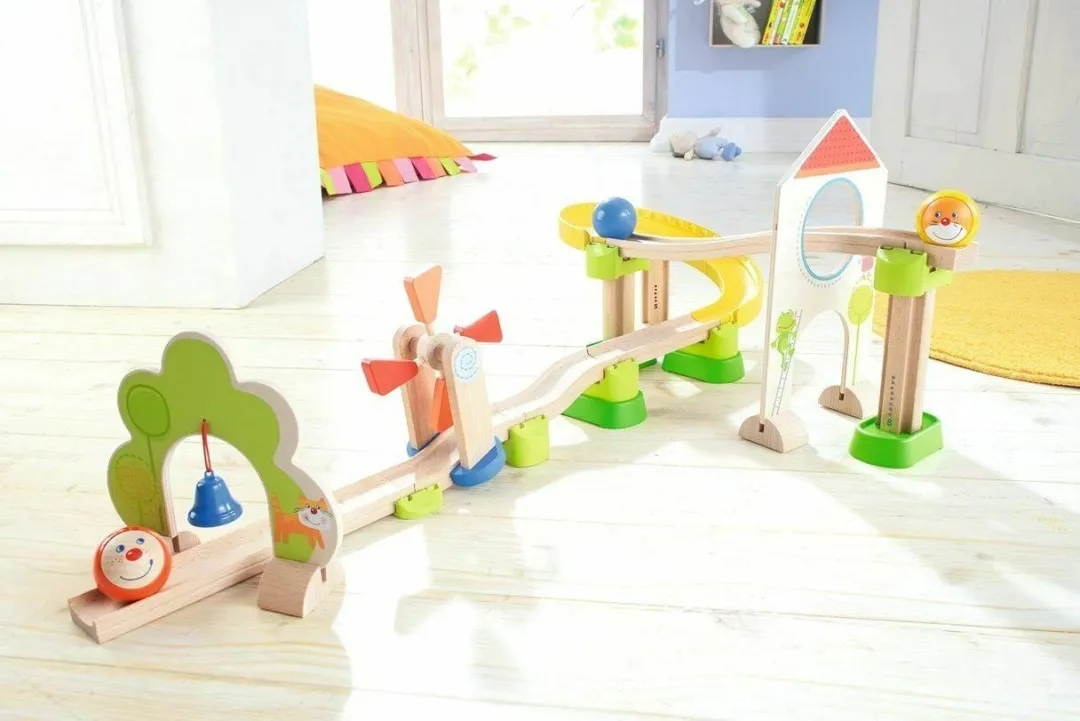 HABA Marble & Ball Runs|4 Years < Kullerbu Windmill Starter Track Set - 25 Pieces