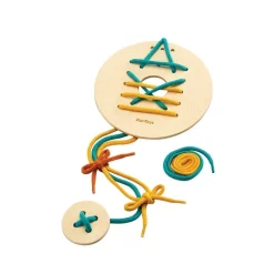 PlanToys Early Learning|Wooden Toys < Lacing Skills Set