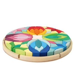 Grimm's Spiel u0026 Holz Wooden Toys|4 Years < Lara Wooden Mosaic Building Set