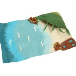 Tara Treasures Summer Nature Table|4 Years < Large Felted Ocean and Shoreline Play Mat