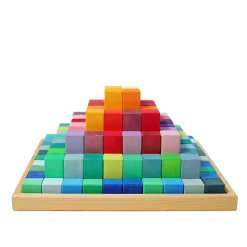 Grimm's Spiel u0026 Holz Marble & Ball Runs|Wooden Toys < Large Stepped Pyramid Wooden Math Blocks