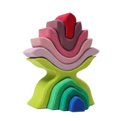 Grimm's Spiel u0026 Holz 12-24 Months|Wooden Toys < Little Flower Nesting Blocks