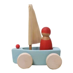 Grimm's Spiel u0026 Holz 4 Years|3 Years < Little Land Yacht - Wooden Toy Sailboat