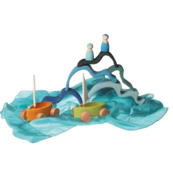 Grimm's Spiel u0026 Holz 4 Years|3 Years < Little Land Yacht - Wooden Toy Sailboat