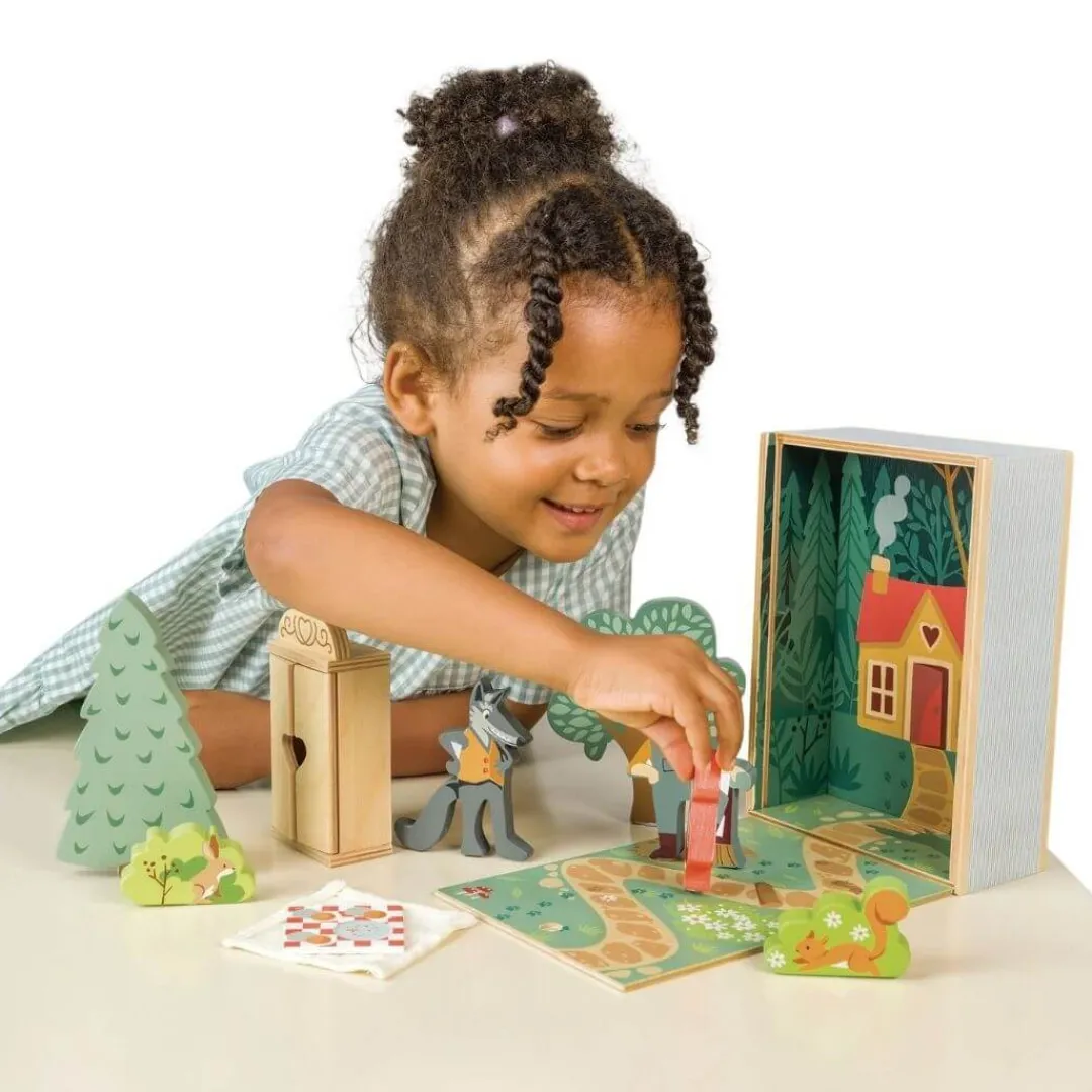 Tender Leaf Toys Dollhouses|Wooden Toys < Little Red Riding Hood Wooden Story Box