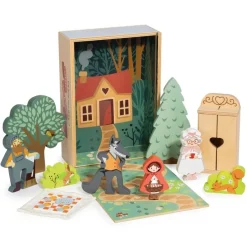 Tender Leaf Toys Dollhouses|Wooden Toys < Little Red Riding Hood Wooden Story Box