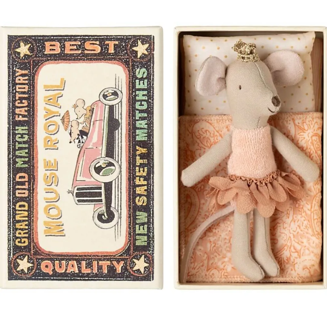 Maileg Maileg Collection|4 Years < Little Sister Princess Mouse in a Matchbox