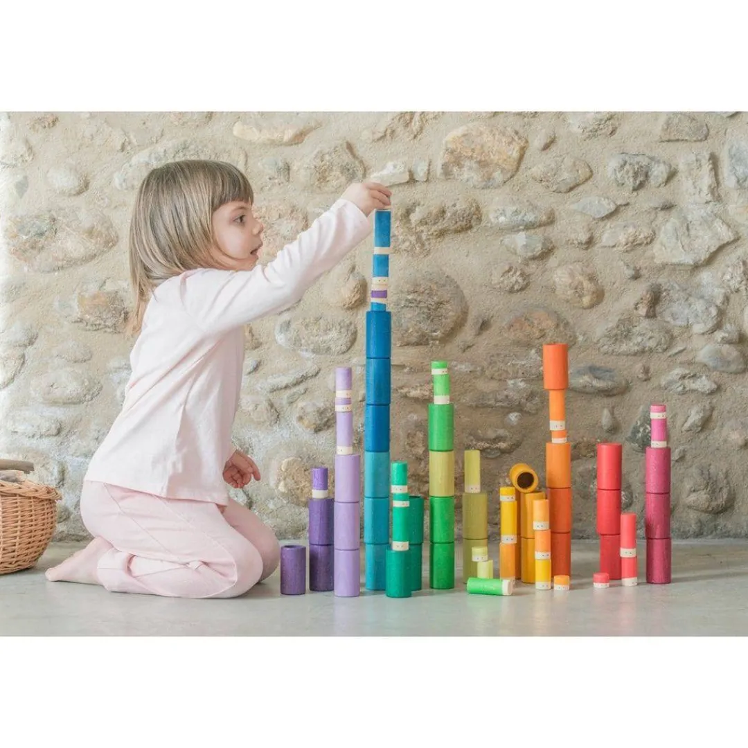 Grapat Wooden Toys|4 Years < Lola 72-Piece Wooden Building Set