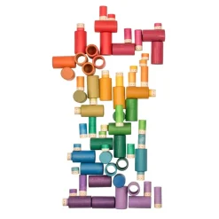 Grapat Wooden Toys|4 Years < Lola 72-Piece Wooden Building Set