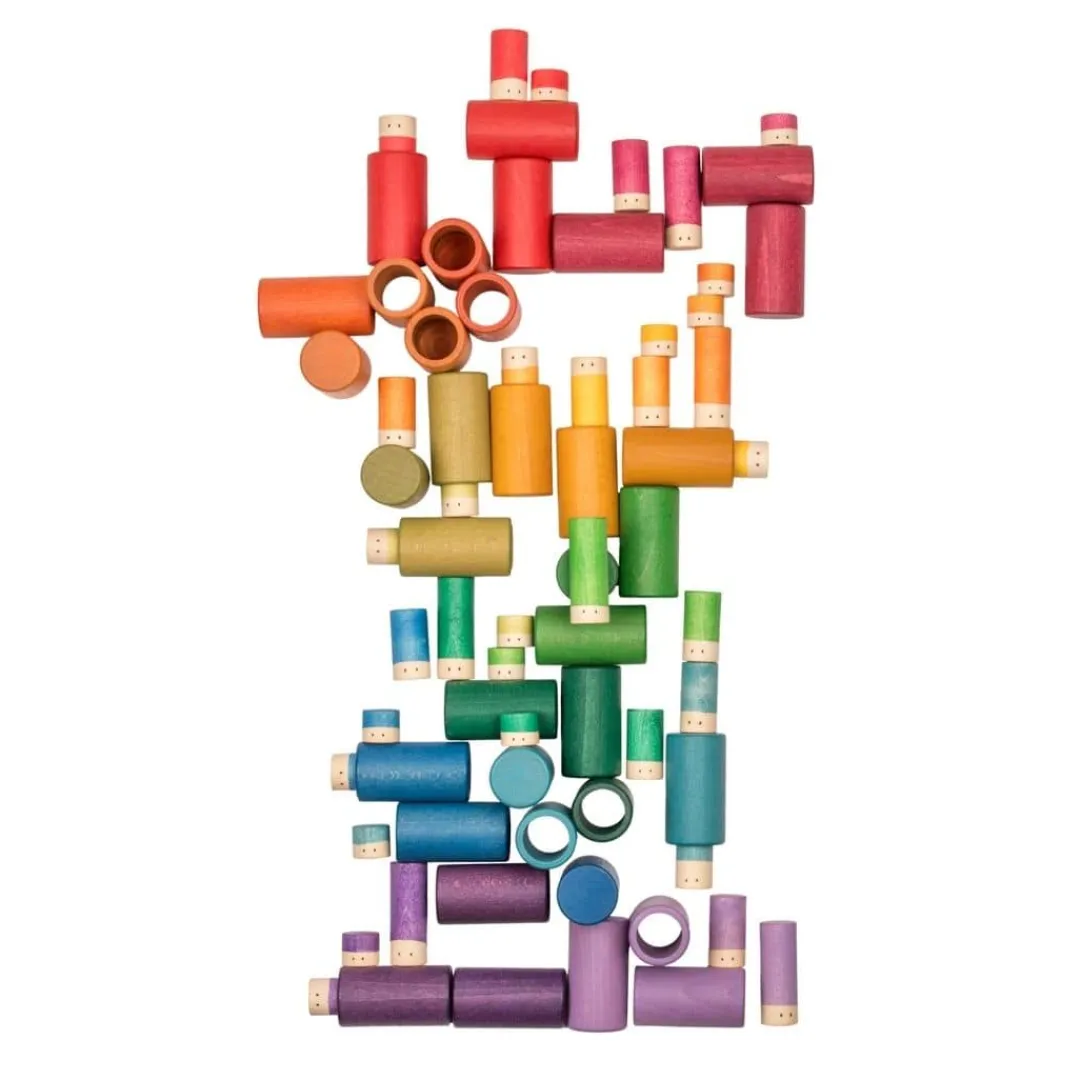 Grapat Wooden Toys|4 Years < Lola 72-Piece Wooden Building Set
