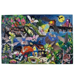 eeBoo Stem Toys|Stem Toys < Love of Bats 100 Piece Jigsaw Floor Puzzle