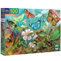 eeBoo Puzzles|5 Years < Love of Bugs 100 Piece Jigsaw Puzzle
