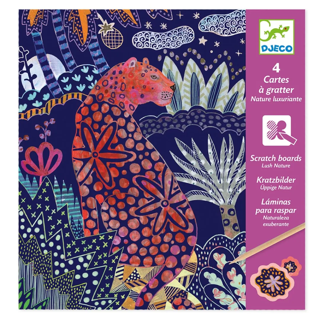 Djeco Other Crafts|7+ Years < Lush Nature Scratch Cards