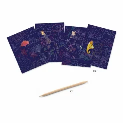 Djeco Other Crafts|7+ Years < Lush Nature Scratch Cards