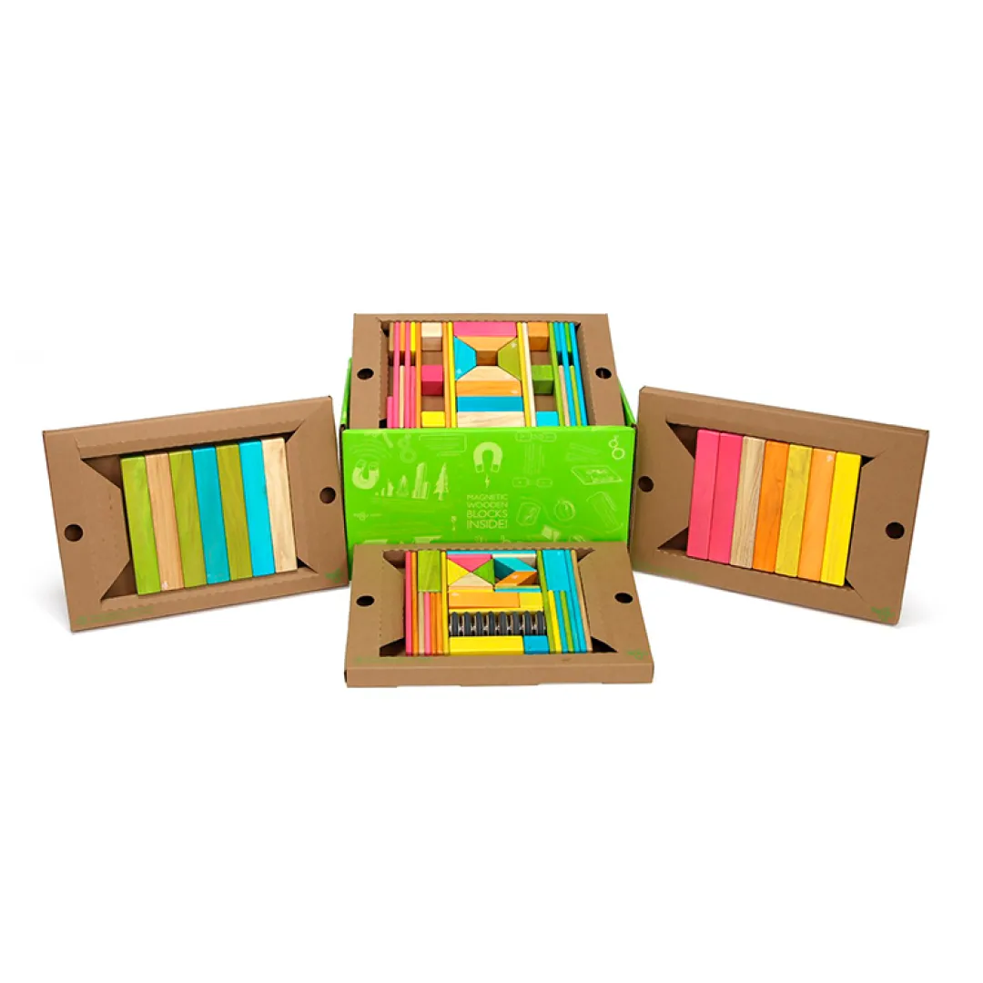 Tegu 12-24 Months|Wooden Toys < Magnetic Wooden Blocks Classroom Kit - 90 Piece Kit