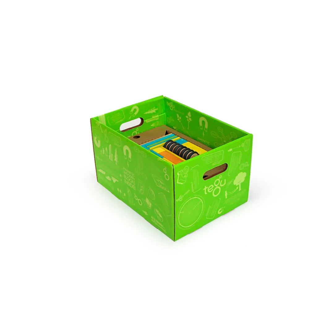 Tegu 12-24 Months|Wooden Toys < Magnetic Wooden Blocks Classroom Kit - 90 Piece Kit