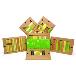 Tegu 12-24 Months|Wooden Toys < Magnetic Wooden Blocks Classroom Kit - 130 Piece Kit