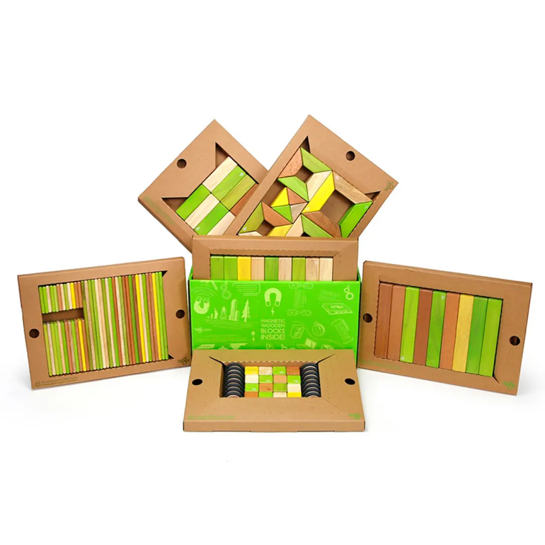 Tegu 12-24 Months|Wooden Toys < Magnetic Wooden Blocks Classroom Kit - 130 Piece Kit