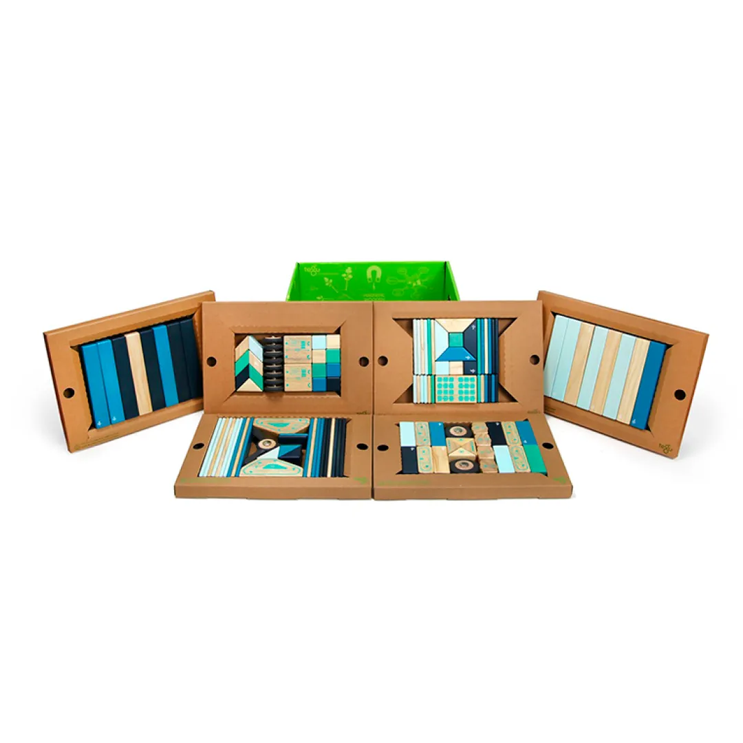 Tegu 12-24 Months|Wooden Toys < Magnetic Wooden Blocks Classroom Kit - 130 Piece Kit