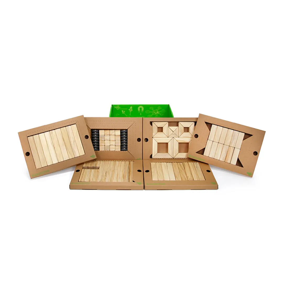 Tegu 12-24 Months|Wooden Toys < Magnetic Wooden Blocks Classroom Kit - 130 Piece Kit