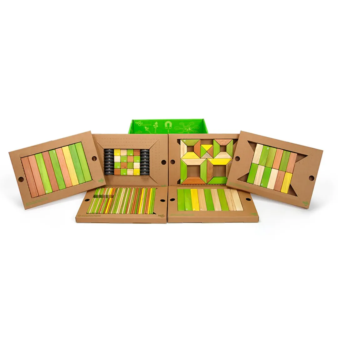 Tegu 12-24 Months|Wooden Toys < Magnetic Wooden Blocks Classroom Kit - 130 Piece Kit