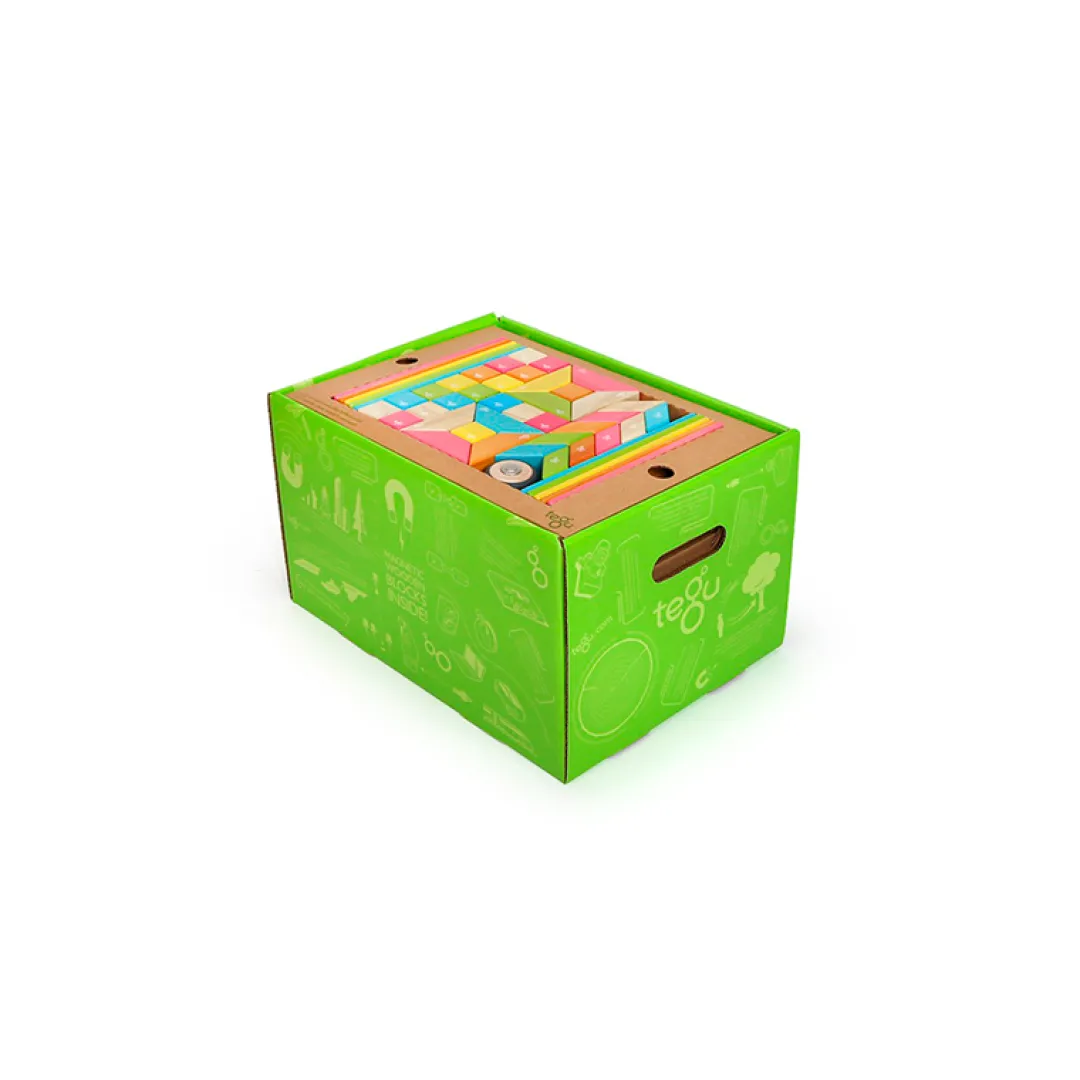 Tegu 12-24 Months|Wooden Toys < Magnetic Wooden Blocks Classroom Kit - 240 Pieces