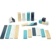 Tegu 12-24 Months|Wooden Toys < Magnetic Wooden Blocks - 24 Piece Set Blues