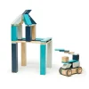 Tegu 12-24 Months|Wooden Toys < Magnetic Wooden Blocks - 42 Piece Set Blues