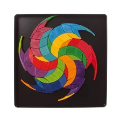 Grimm's Spiel u0026 Holz Wooden Toys|Puzzles < Magnetic Wooden Tile Puzzle - Rainbow Wheel