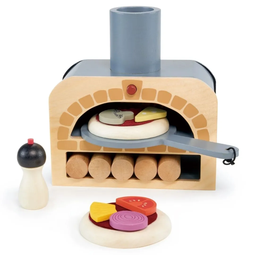 Tender Leaf Toys Wooden Toys|4 Years < Make Me A Pizza Wooden Play Set