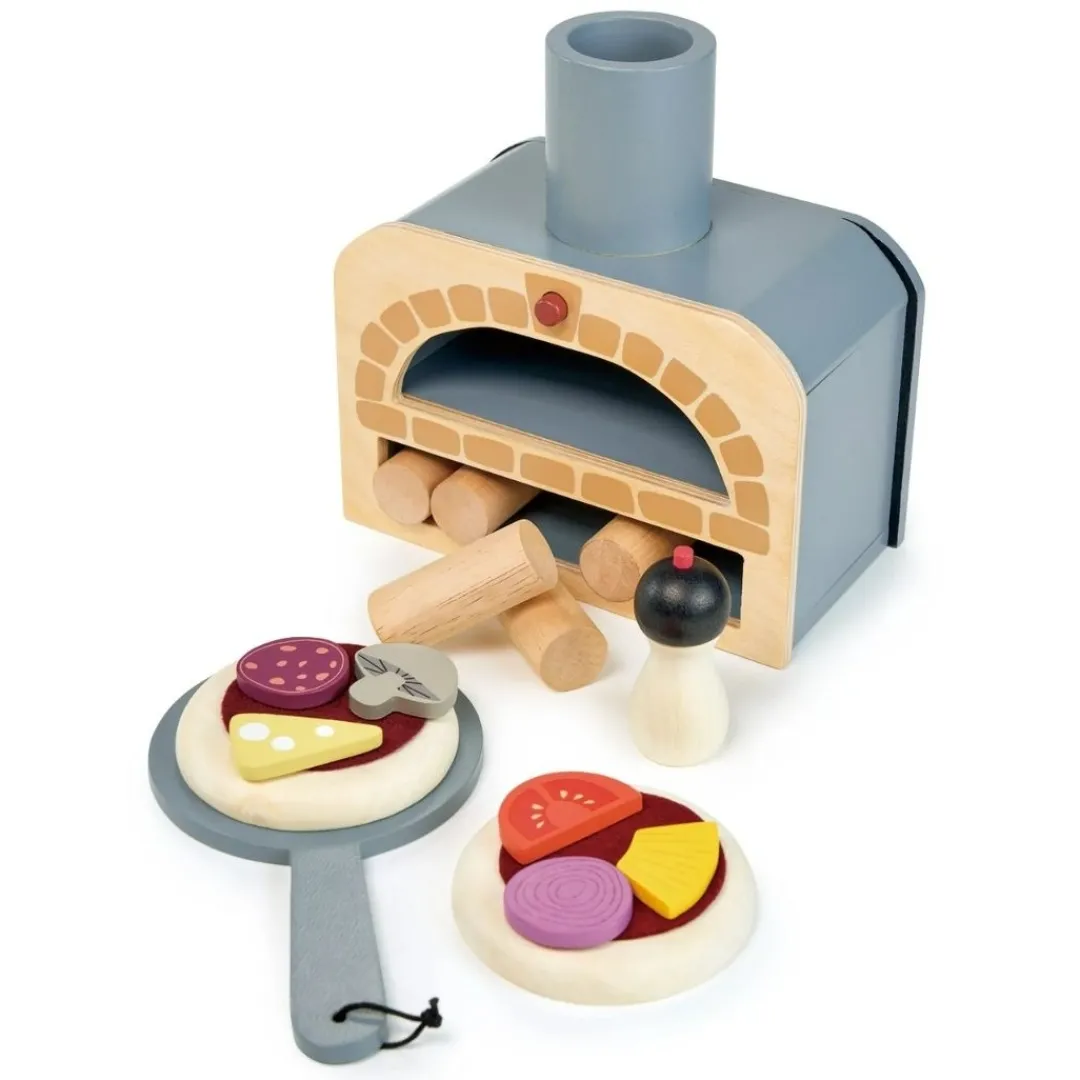 Tender Leaf Toys Wooden Toys|4 Years < Make Me A Pizza Wooden Play Set