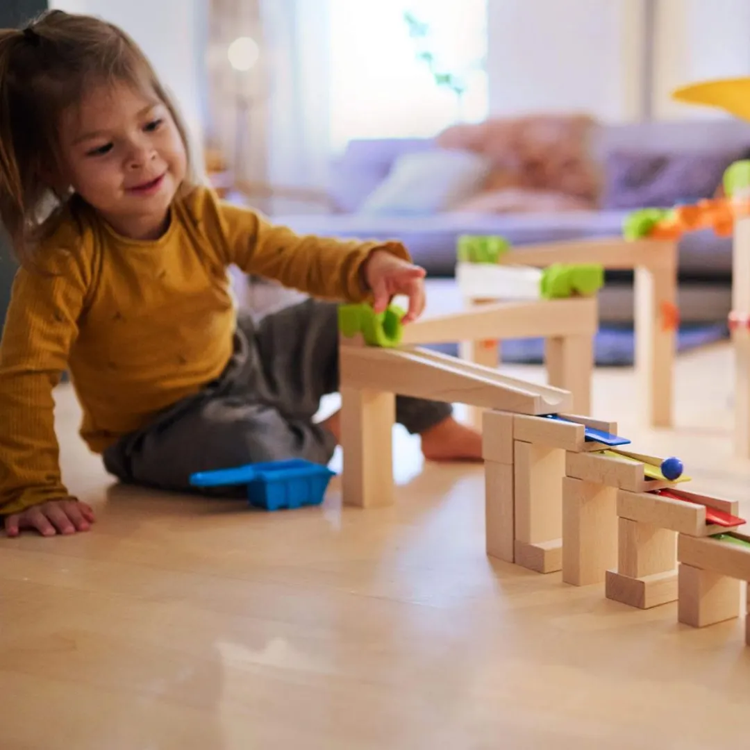 HABA Marble & Ball Runs|Wooden Toys < Marble Run Add On - Musical Steps Track