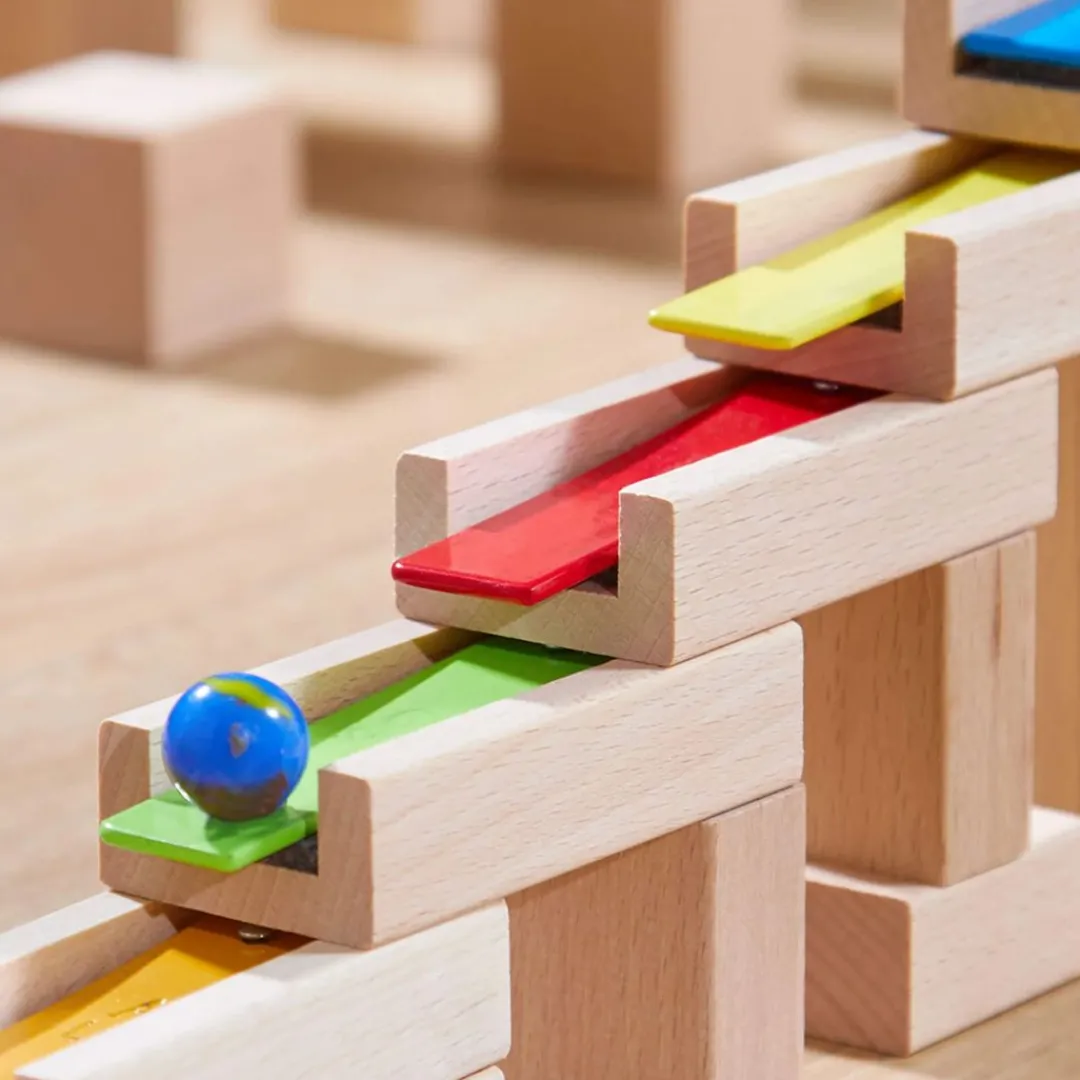 HABA Marble & Ball Runs|Wooden Toys < Marble Run Add On - Musical Steps Track