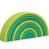 Grimm's Spiel u0026 Holz 12-24 Months|Wooden Toys < Meadow Green Wooden Rainbow Tunnel