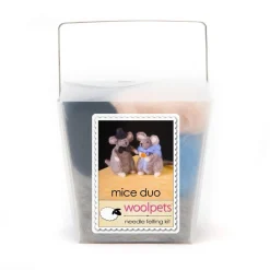 Woolpets Other Crafts|Handwork < Mice Duo Needle Felting Kit
