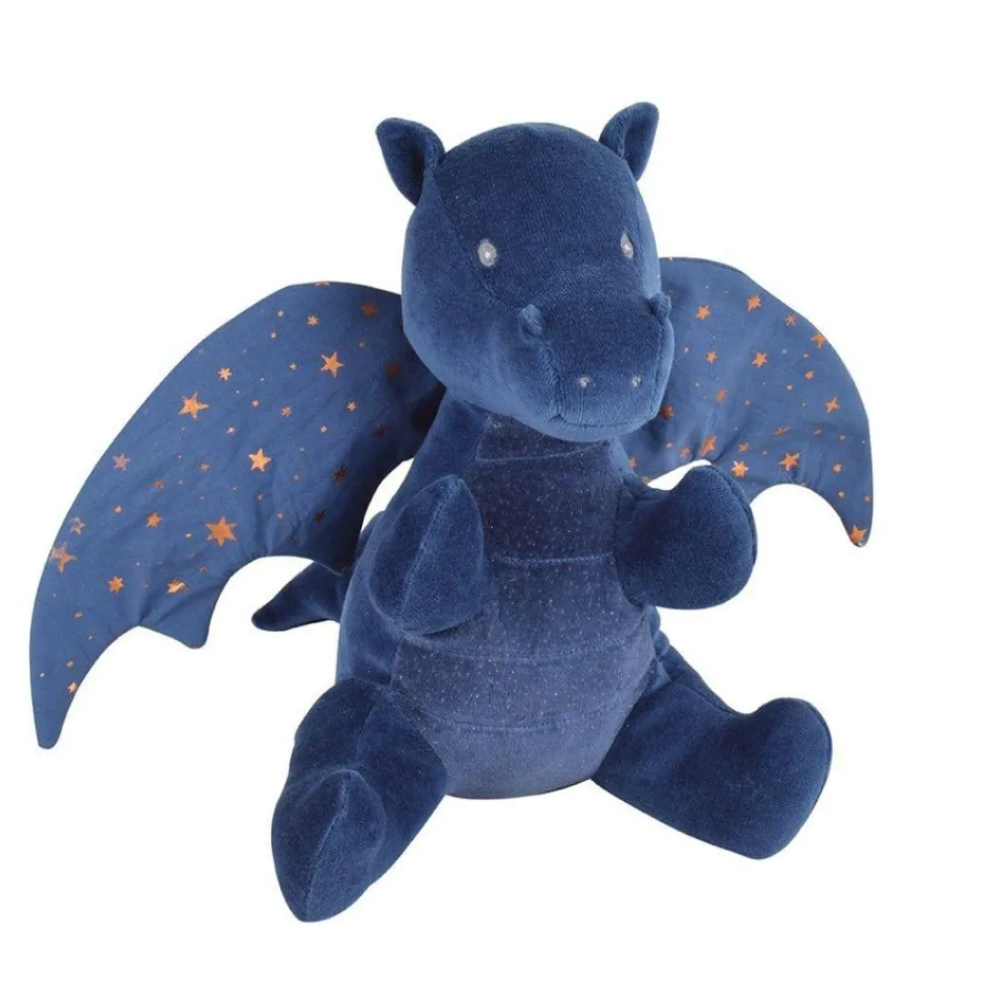 Tikiri Toys 12-24 Months|4 Years < Midnight Dragon Organic Fabric Stuffed Animal
