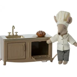 Maileg Maileg Collection|4 Years < Miniature Kitchen for Mice - Light Brown