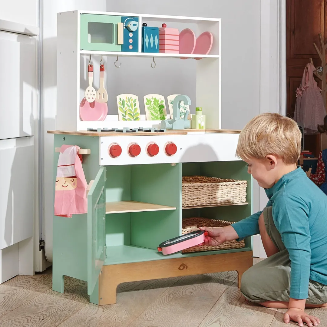 Tender Leaf Toys Wooden Toys|4 Years < Mini Chef Kitchen Range