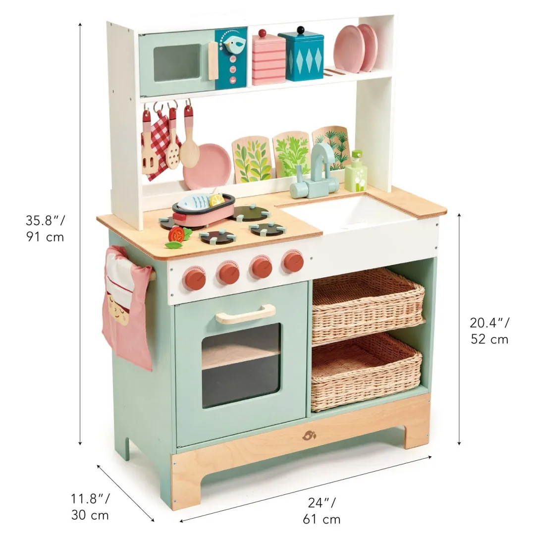 Tender Leaf Toys Wooden Toys|4 Years < Mini Chef Kitchen Range