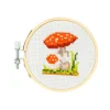 Kikkerland Design 6 Years|Other Crafts < Mini Cross-Stitch Embroidery Mushroom Kit