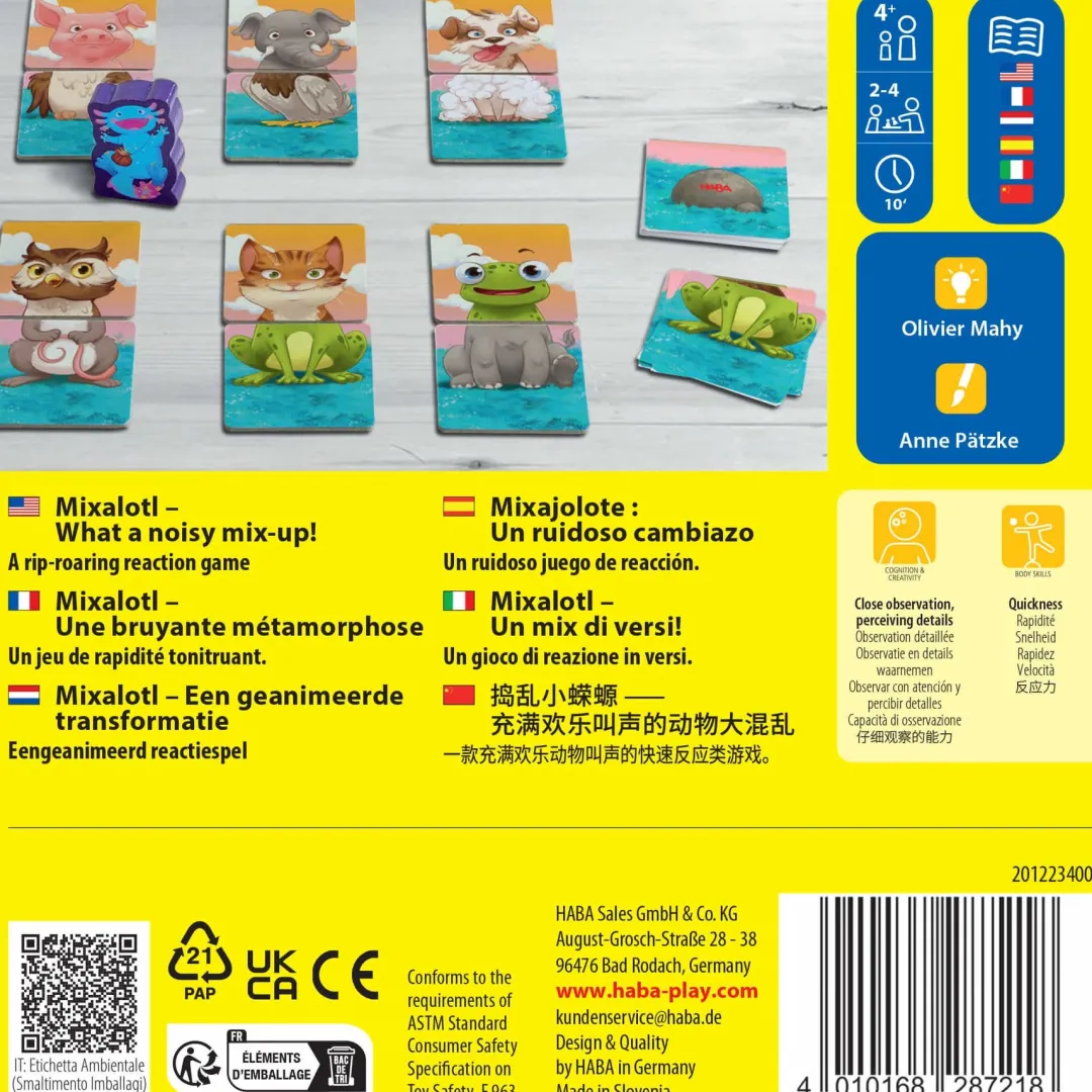 HABA Games|4 Years < Mixalotl Matching Game