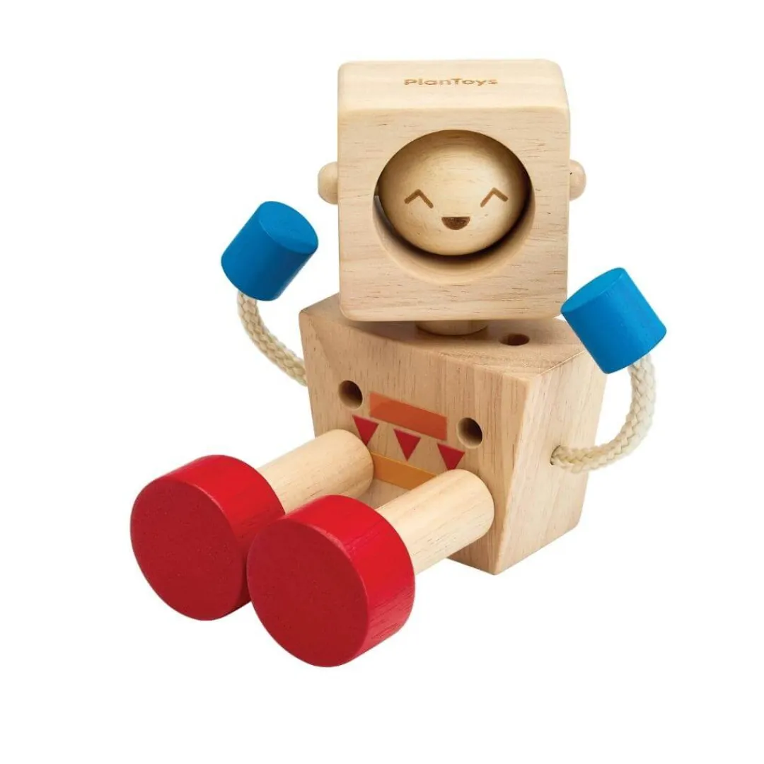 PlanToys Early Learning|Wooden Toys < Moodbot Wooden Robot