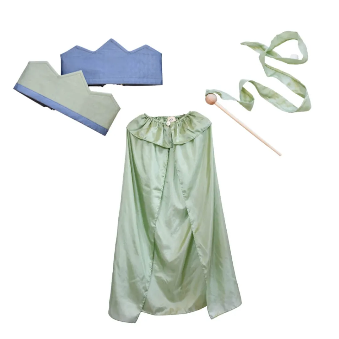 Sarah's Silks Playsilks|4 Years < Moss Agate Magical Silk Dress Up Set