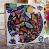 eeBoo Puzzles|5 Years < Moths 500 Piece Round Puzzle