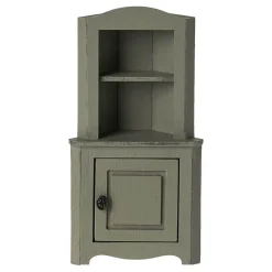 Maileg Maileg Collection|4 Years < Mouse-Sized Corner Cabinet - Light green